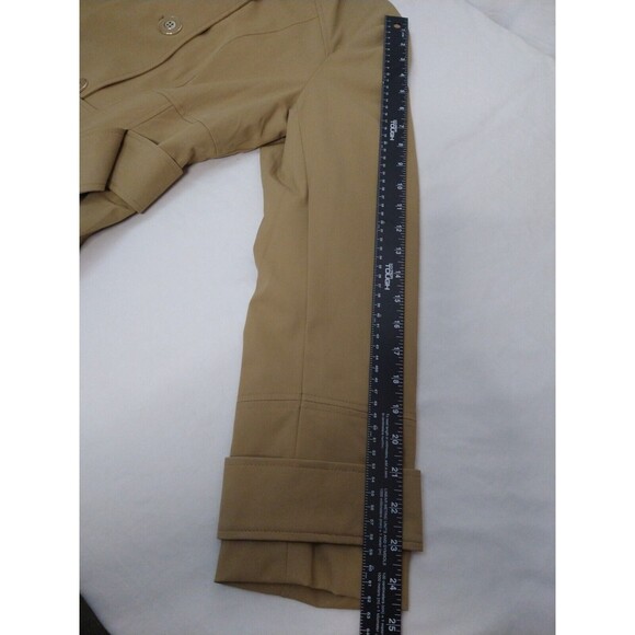 NWT New York & Company 7th Avenue Design Studio Size XL Coat Brown Tan Buttons - Picture 9 of 15